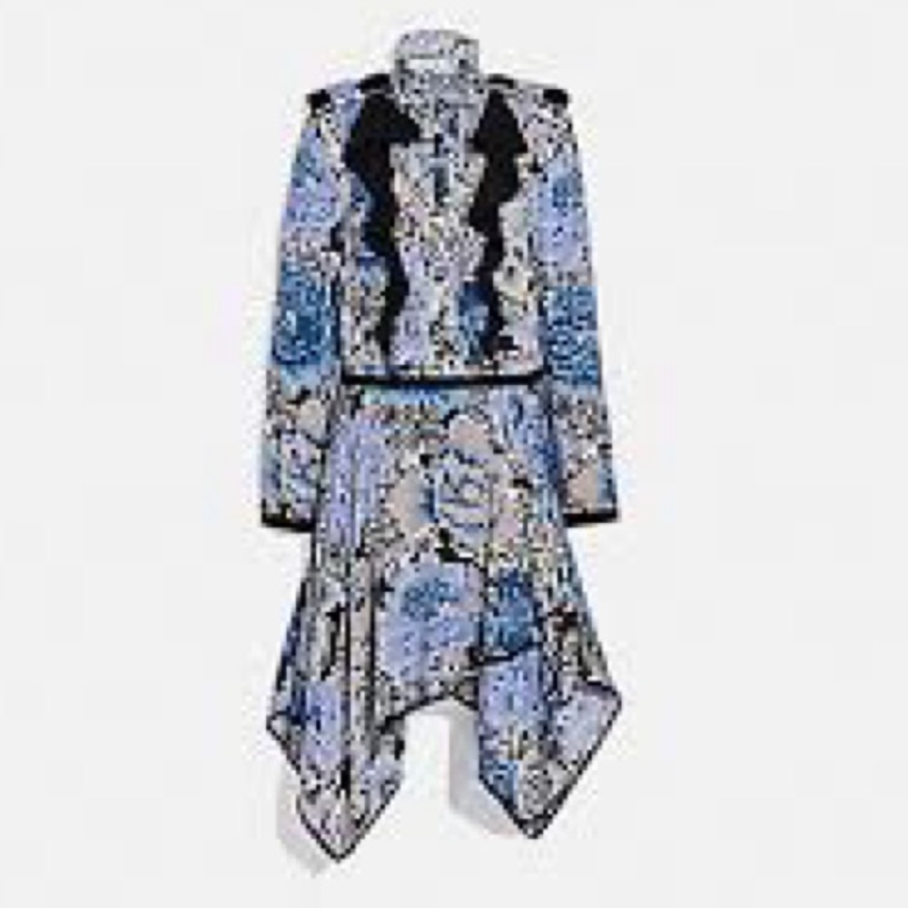 🌺COACH x Kaffe print midi dress size 6 - Picture 3 of 9